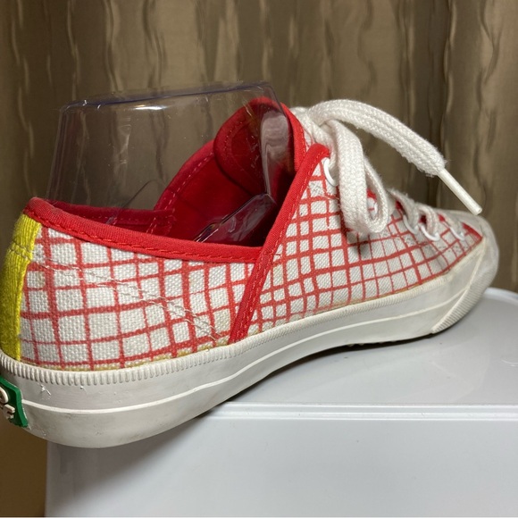 Kate Spade Saturday PF Flyers Women's 7 Lace Up Cap Toe Checked Canvas Sneakers - Picture 11 of 16